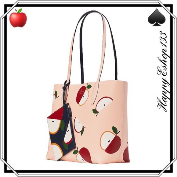 kate spade Bags Kate Spade Honeycrisp Large Apple Tote Reversible